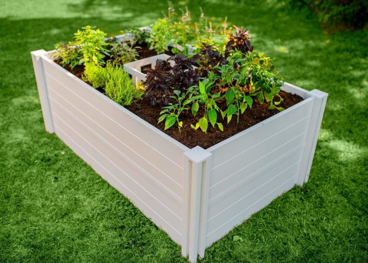 composting garden bed